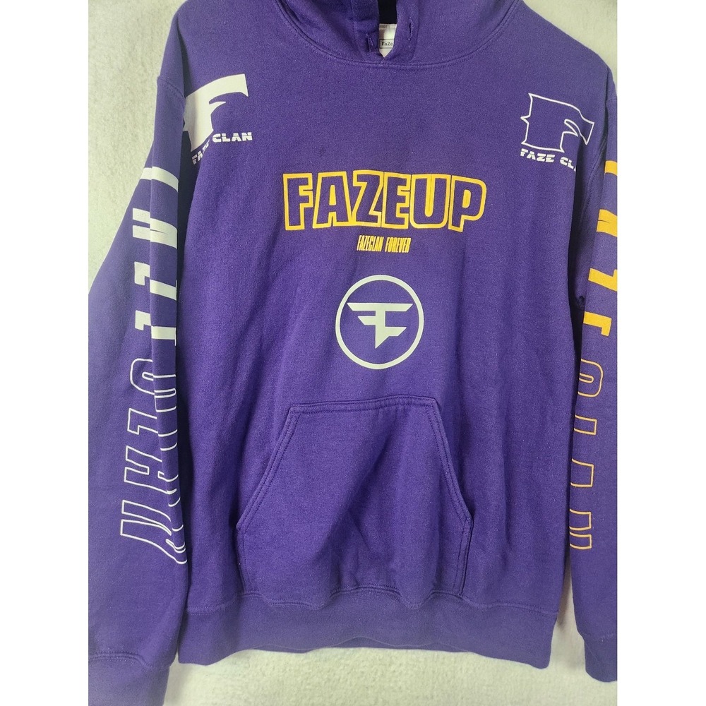 FaZe Clan Faze‎ Up Purple Hoodie Sweatshirt Size S - Picture 4 of 14